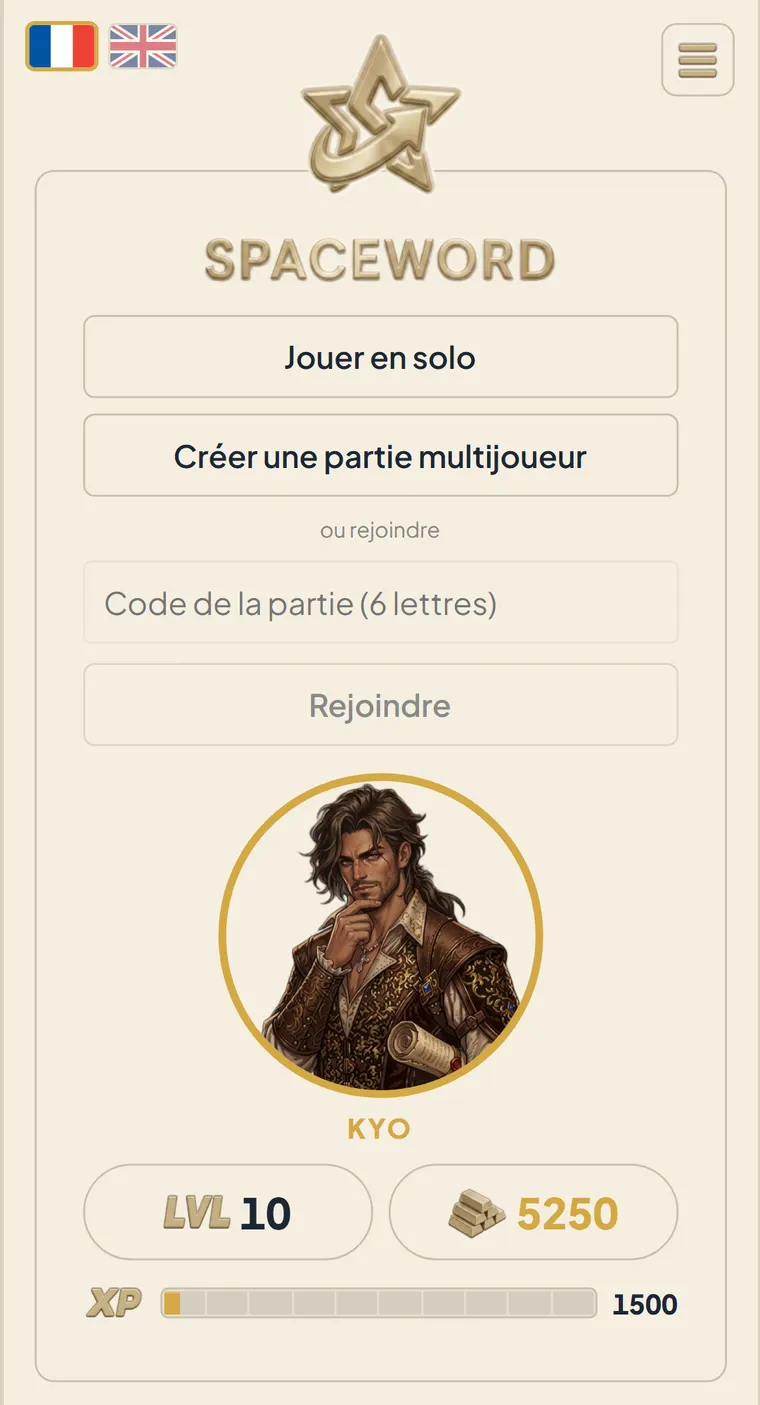 Menu principal